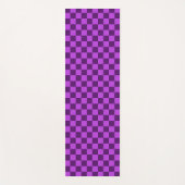 Tapis De Yoga Explorez l'audace du damier violet (Devant)