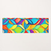 Tapis De Yoga Explosion Abstraite florale (Dos (Horizontal))