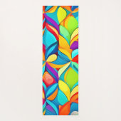 Tapis De Yoga Explosion Abstraite florale (Dos)