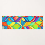 Tapis De Yoga Explosion Abstraite florale (Devant (Horizontal))