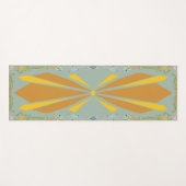 Tapis De Yoga Explosion de déco + Fleurs à patine (Devant (Horizontal))