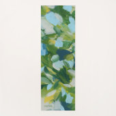 Tapis De Yoga Expressionnisme abstrait de la nature verte (Devant)