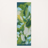 Tapis De Yoga Expressionnisme abstrait de la nature verte (Devant)
