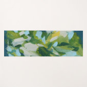 Tapis De Yoga Expressionnisme abstrait de la nature verte (Devant (Horizontal))