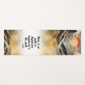 Tapis De Yoga Extrait de paix inspirant de la nature (Devant (Horizontal))