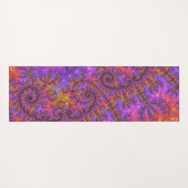 Tapis De Yoga Fâcheux Trippy coloré Vibrant Spiraling Fractal (Dos (Horizontal))