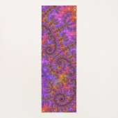 Tapis De Yoga Fâcheux Trippy coloré Vibrant Spiraling Fractal (Dos)