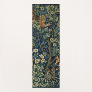 Tapis De Yoga Faisan d'arbre boisé William Morris