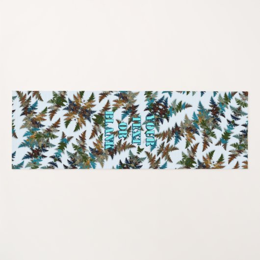 Tapis De Yoga Fanciful Fractal Arctic Camouflage (Devant (Horizontal))
