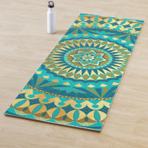 Fantaisie Mandala Bleu Or