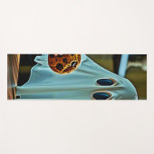 Tapis De Yoga Fantôme convivial Avec Cookie (Devant (Horizontal))