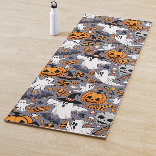 Tapis De Yoga Fantômes Monstres mignons Éffrayants et Déplaisant (En situation)