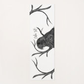 Tapis De Yoga Faucon pèlerin dans les branches de l'arbre avec é (Devant)