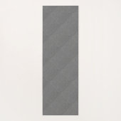 Tapis De Yoga Faux Metallic Grey Textured Diagonal Art Ajouter N (Dos)