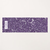 Tapis De Yoga Faux Parties scintillant violet texture Look Avec  (Devant (Horizontal))