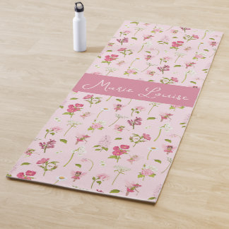 Tapis De Yoga Fée de fleurs à l'aquarelle pour enfants
