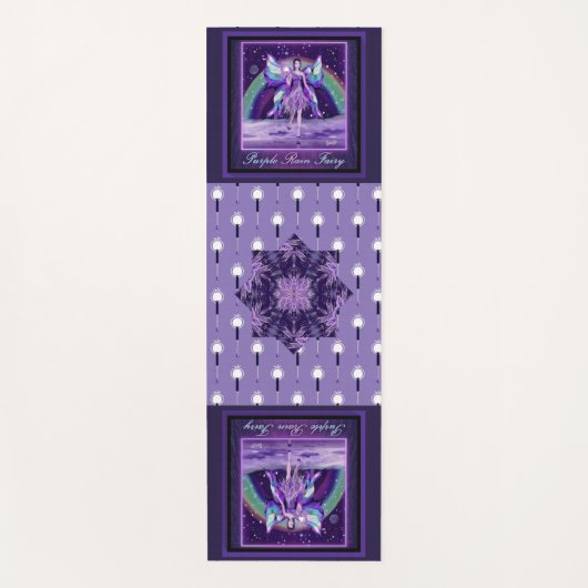 Tapis De Yoga Fée de pluie violette (Devant)