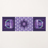 Tapis De Yoga Fée de pluie violette (Devant (Horizontal))