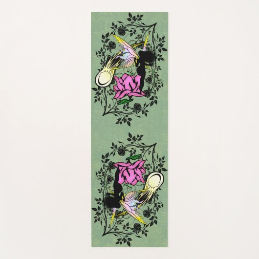 Tapis De Yoga Fée d'ombre rose (Devant)