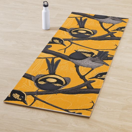 Tapis De Yoga Fée en jaune (En situation)