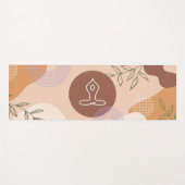 Tapis De Yoga Feminine Abstraite Boho moderne (Devant (Horizontal))