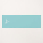 Tapis De Yoga Feminine Monogram Script Calligraphy (Devant (Horizontal))