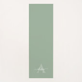 Tapis De Yoga Feminine Monogram Script Calligraphy (Devant)