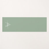 Tapis De Yoga Feminine Monogram Script Calligraphy (Devant (Horizontal))