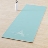 Tapis De Yoga Feminine Monogram Script Calligraphy