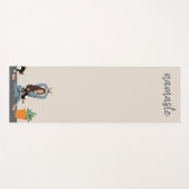 Tapis De Yoga Femmes Exercice Avec Chats l Namaste Méditation (Devant (Horizontal))