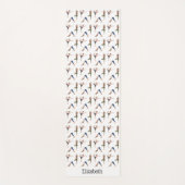 Tapis De Yoga Femmes faisant des postures de yoga Modèle d'exerc (Devant)