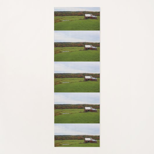 Tapis De Yoga Ferme d'automne (Devant)