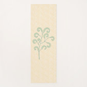 Tapis De Yoga Ferme moderne sur la florale de Pêche (Devant)