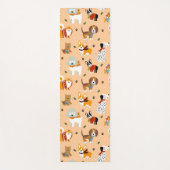 Tapis De Yoga Festive Winter Puppy Scarves (Devant)