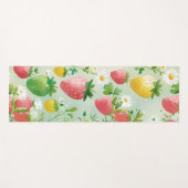 Tapis De Yoga Fête d'anniversaire aux fraises mignonnes (Devant (Horizontal))