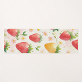 Tapis De Yoga Fête d'anniversaire aux fraises mignonnes (Devant (Horizontal))
