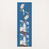 Tapis De Yoga Fête des pères Devis Papa Fille Bonding Phare (Dos)