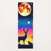 Tapis De Yoga Feu de nuit de la forêt (Devant)