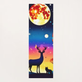 Tapis De Yoga Feu de nuit de la forêt (Dos)