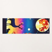 Tapis De Yoga Feu de nuit de la forêt (Devant (Horizontal))