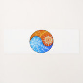 Tapis De Yoga Feu et glace (Dos (Horizontal))