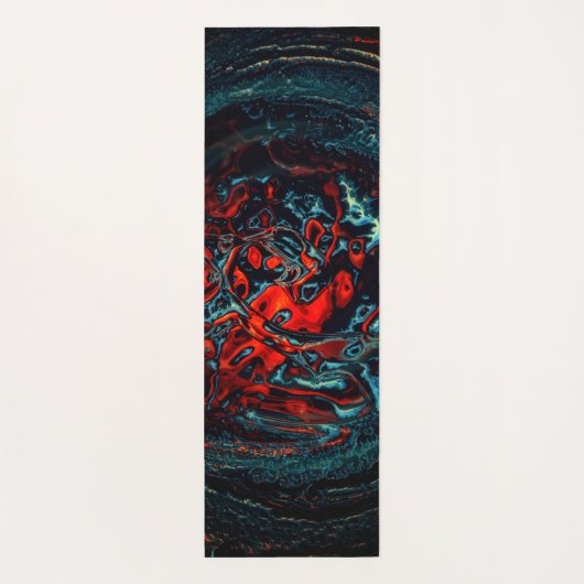Tapis De Yoga Feu rouge d'enfer océanique (Dos)