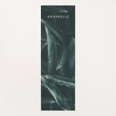 Tapis De Yoga Feuillage botanique moderne feuillage vert foncé s (Devant)