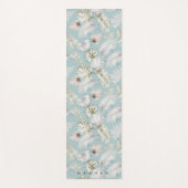 Tapis De Yoga feuillage d'or tropical Monogramme Yoga Mat (Devant)