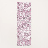 Tapis De Yoga Feuillage orné rose rose (Devant)