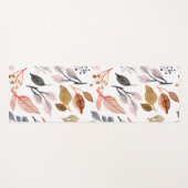 Tapis De Yoga feuille d'arbre (Devant (Horizontal))