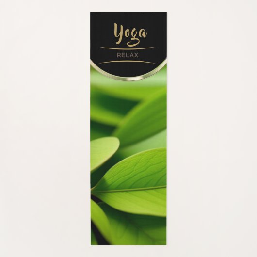 Tapis De Yoga Feuille de jardin verte - Yoga Mat (Devant)