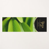 Tapis De Yoga Feuille de jardin verte - Yoga Mat (Devant (Horizontal))