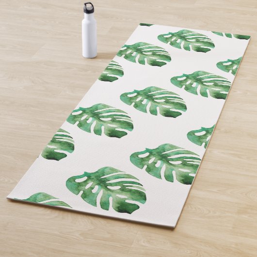 Tapis De Yoga Feuille de Monstera (En situation)