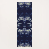 Tapis De Yoga Feuille de palme en bleu Delft (Dos)